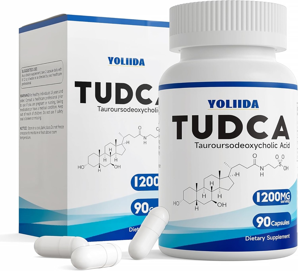 TUDCA 1200 מ"ג 90 קפסולות Liver תוסף Bile Salts Liver ניקוי של Detox & תיקון Gallbladder ניקוי