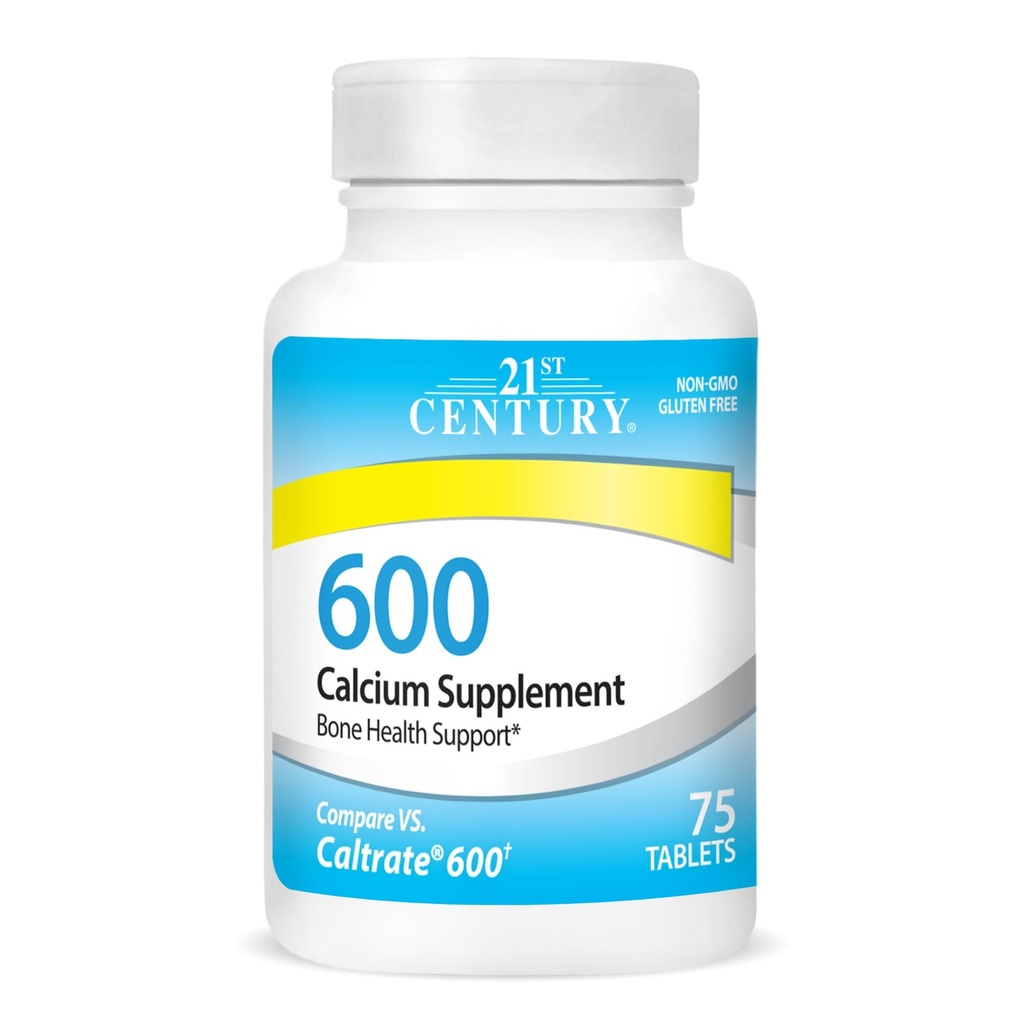תוספי המאה ה-21 Calcium, 600 מ"ג, 75 הרוזן