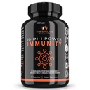 The ENCLARE NUTRITION 10 ב 1 Immune Support Booster תוסף עם Echinacea, ויטמין C ו- Zinc, Turmeric, ג'ינג'ר, B6, Elderberry for Adults Immunity Defenses, Made in USA Veg Cap 60 Ct (1)