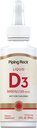 Piping Rock ויטמין D3 נוזלי 5000 IU (125 mcg) | 2 oz | ויטמין D טיפות למבוגרים | Vegetarian, non-GMO, Gluten Free Supplement