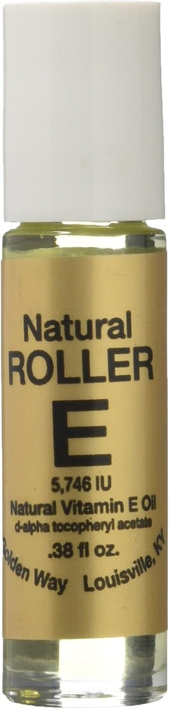 ויטמין זהב טבעי E Roller, 0.38 Fluid Ounce