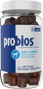 Probios for Dogs Soft Chews, Probiotics for Dogs, תוסף יומי לבריאות Gut, Digestion & Immune Support, Small Breeds, 4.23oz