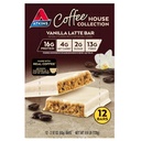 Atkins קפה House Collection Vanilla Latte Bar, 16g חלבון, 2g Sugar, 4g Net Carbs, 13g סיבים, 12 Count