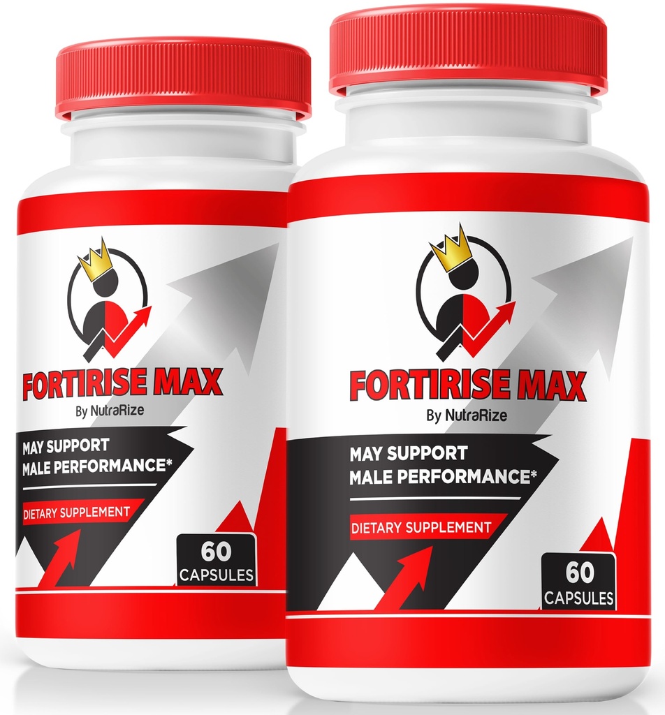 (2 Pack) Fortirise Max, Protirise Max for Men - תומך בסטמינה ורמות אנרגיה, כל פורמולה טבעית לתמיכה ביצועים ובריאות כוללת, Fortirise Max Pills Review (120 קפסולות)