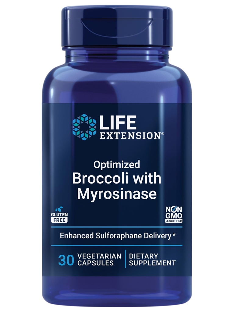 החיים הרחיבו ברוקולי עם Myrosinase, Liver ו Detox תוספת, bioavailable מתקדם, פעם-Daily, non-GMO, Vegetarian, Gluten-Free, 30 קפסולות