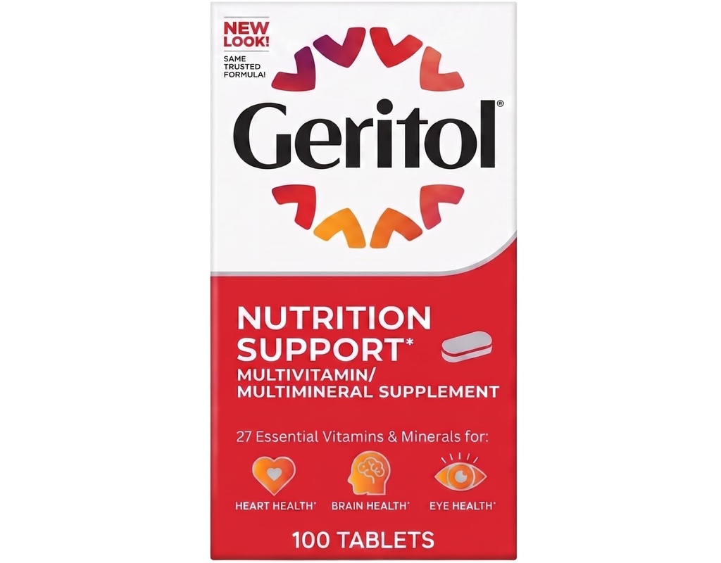 Geritol Multivitamin 100 לשוניות (נקרא בעבר Geritol Complete - אותו מוצר!)