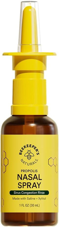 הטבעיות של בישר נסלח למבוגרים עם Propolis, Xylitol & Saline, Clears Nasalungestion, Moisturating Sinus Canal, & Decongest Sinus Cavities, 1 fl oz