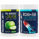 Reebok REEEnergize & REECover Bundle | Pre-Workout + BCAA Performance Pack | Sour Green Apple & Rocket Moon Pop | מערכת אימונים מלאה