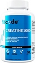 מתאים Creatine1000, 1 גרמה של Pure Creatine Monohydrate בכל משרת, Veggie קפסולות (30 משרתים)
