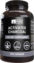 רכיבים מקוריים טהורים המופעלים על ידי Charcoal, No Magnesium or Rice Fillers, Always Pure, Lab מאומת (365 הרוזן)