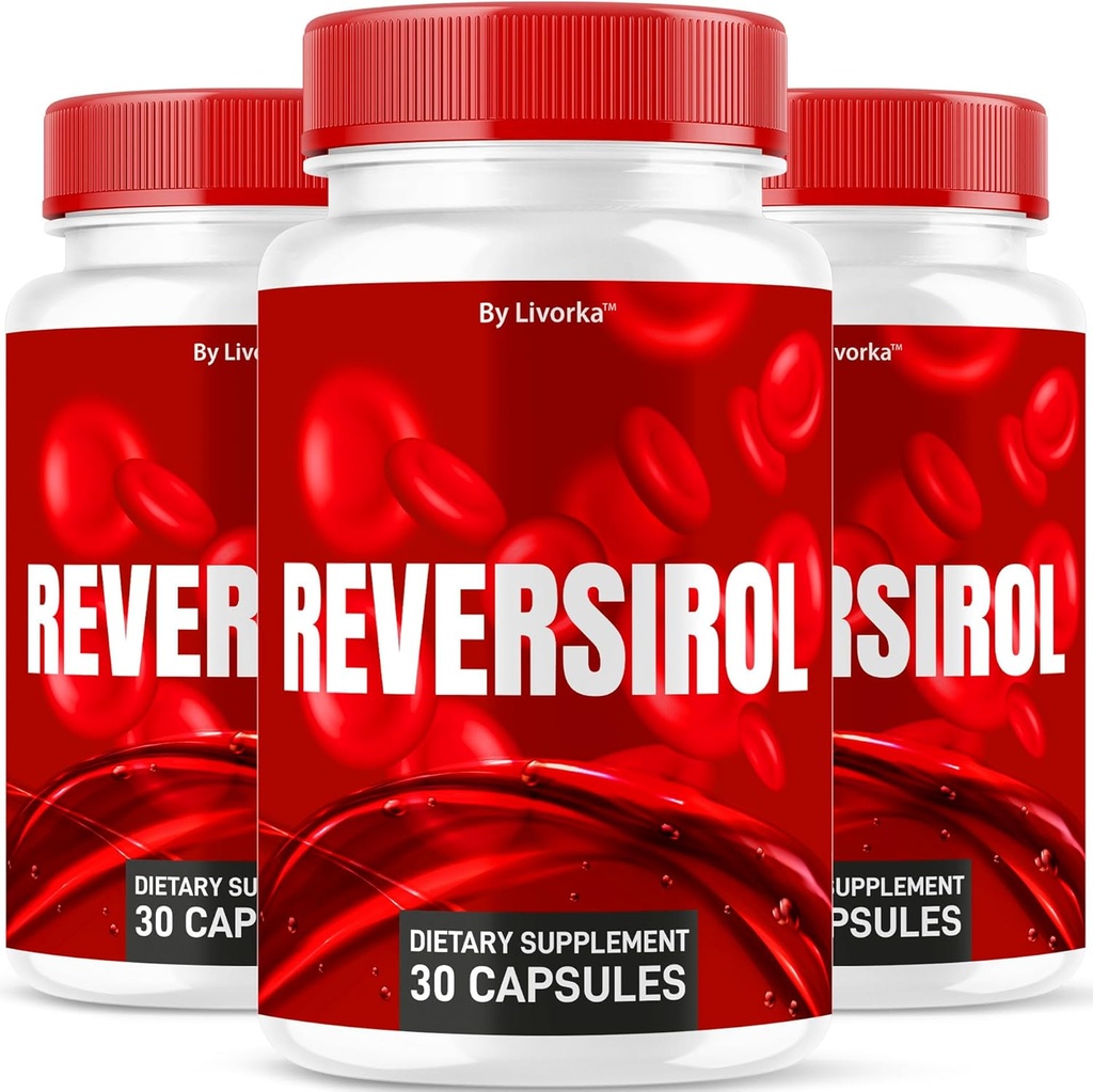(3 Pack) Reversirol - Reversirol Premium Formula, Reversirol קפסולות, Reversirol Advanced Optimizer כמוסות אופטימיזציה, Reversirol Support Pills, Reversirol ביקורות, 90 קפסולות עבור 3 חודשים