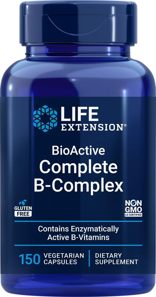 Life Extension BioActive Complete B-Complex, 150 קפסולות צמחוניות