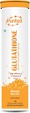 גלוטין 15 טבליות Effervescent עם ויטמין C & E, עבור Clear Skin & הידרציה, לא תוספת סוכר, כתום פלאמור - (15 טבליות, Pack of 1)