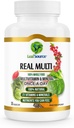 LEAFSOURCE REAL Multi, Multivitamin Whole מזון תוסף - 21 ויטמינים ומינרלים עשויים מזון אמיתי. טבעוני, חומרים מזינים המבוססים על צמחים עשויים מפירות אמיתיות ומזונות שלמים (30 vcap)