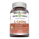 פורמולה מדהימה L-Lysine 1000 Mg Amino Acid תוסף Tablet | Non-GM0 | Gluten-Free | Made in USA (1 Pack | 180 Count)