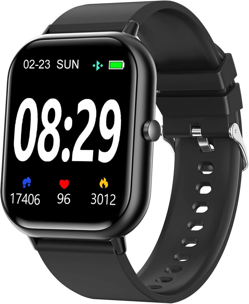 Smart Watch for Men SmartWatch 1.83" עבור iPhone Samsung Android Phone Compatible, Fitness Tracker Watch with Pedometer, Heart Rate/Sleep Monitor, Blood Oxygen, IP68 Waterהוכחות