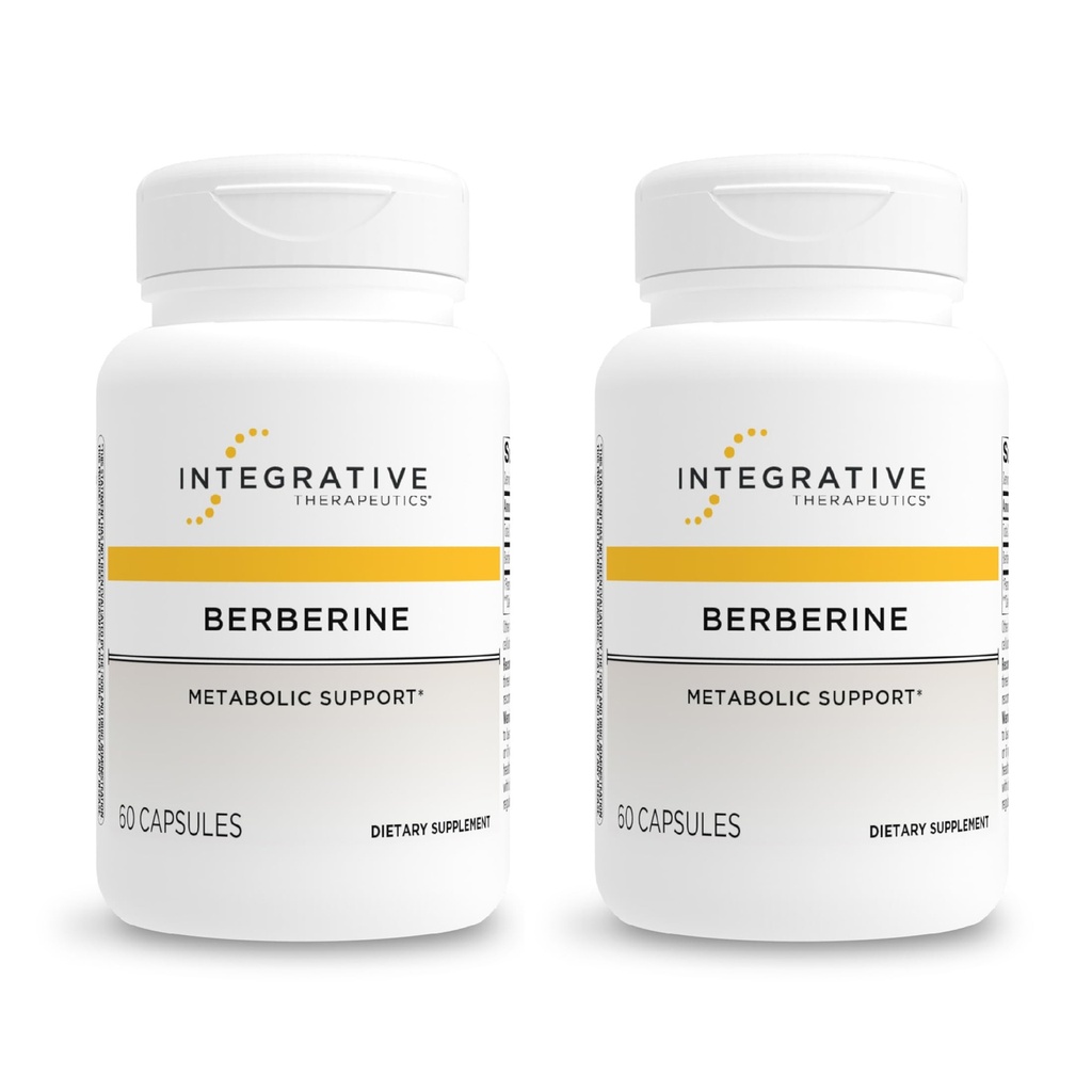 Integrative Therapeutics Berberine - Supports Metabolic Health & Cellular Energy Metabolism - Practitioner-Trusted Quality - Dairy-Free & Gluten-Free - 120 Capsules (120 Servings)