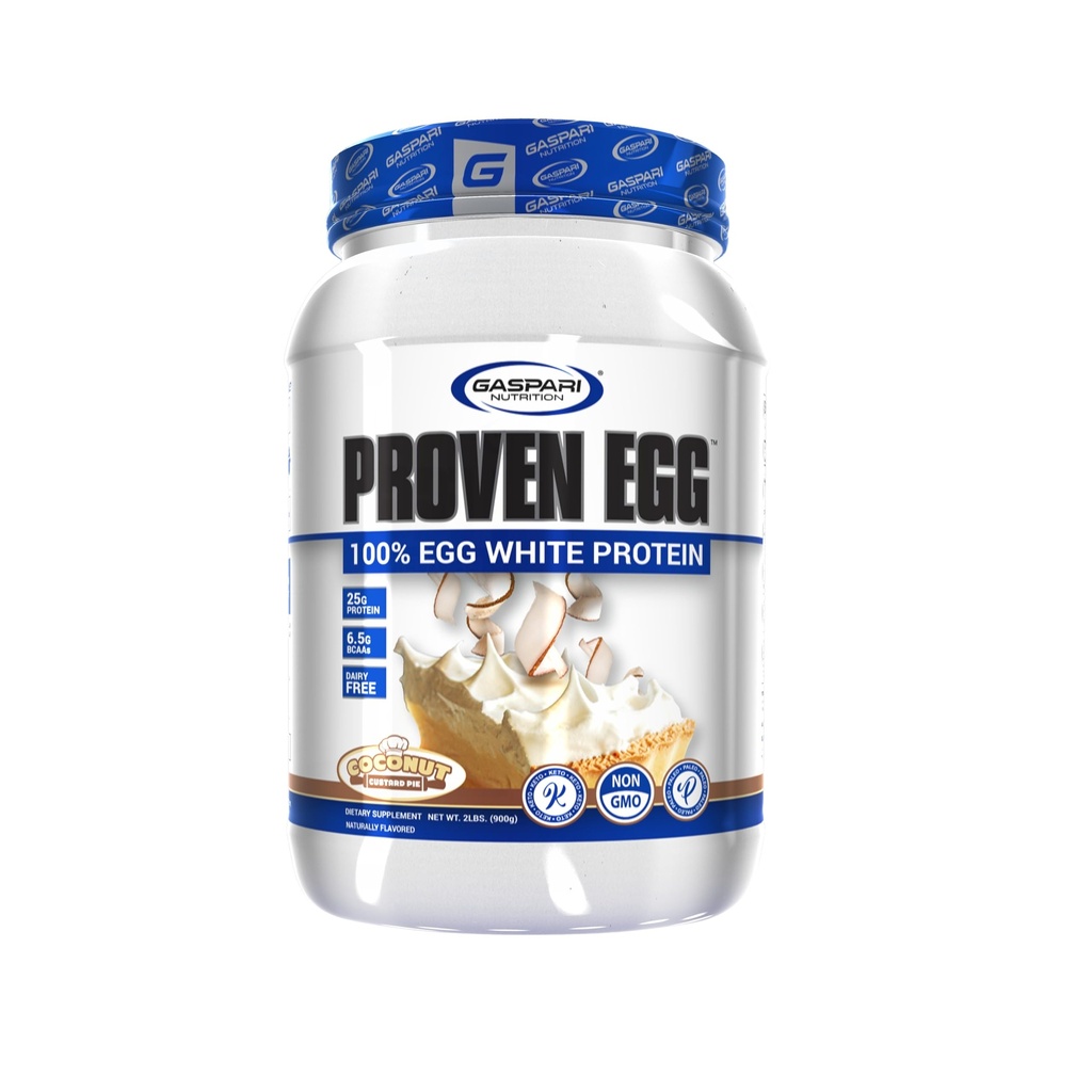 Gaspari תזונה פרובנס ביצים, 100% ביצה לבן חלבון, 25g חלבון, Keto Friendly, חלב ו Lactose חינם, Soy חינם (2 lbs, קוקוס Custard)