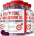 NutraRize (Pack of 5 Vital Grow XL, Vital Grow XL Testomies for Men, Boost Stamina ו- Oxmy for Mens, Vital GrowXL זכר תמיכה Gomitas (300 מסטיקנים)