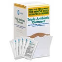 Globe (144 Pack) משולש Antibiotic Ointment 0.9g Single Packet, ערכת עזרה ראשונה עבור מרוקנים, Wounds, Cuts ו Burns, מונע זיהום Active Ingredients בהשוואה ל-Moderal Brand, Travel Size