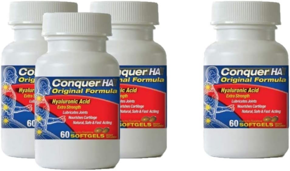 טופס Hyaluronic Acid Pack של 4, לשפר את הניידות, גמישות - 60 קלג קלגל Caps