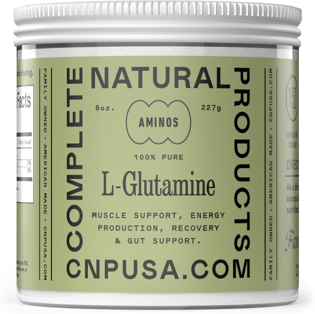 Pure L-Glutamine אבקת תוסף - 8oz (227g) טבעוני טבעי בולק L Gluk L Glutamine עבור Keto, Gut בריאות, Probiotic, IBS תמיכה