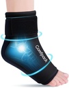 Ankle Ice Pack Wrap for Swelling, Reusable Foot Ice Pack Wrap, Hot & Cold Therapy Compression CD for Plantar Fasciitis Relief, Achilles Tendonitis, Sprain, Heel Pain, Sproved