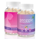 Preggie Three Lollies Naturals ג'ינג'ר קפסולות - ארוחת ערב בוקר - טבעי ודוקטור מתפתח - 15 משרתים (2 קפסולות / משרת) - תמיכה בהגנה על החיסון ובריאות העיכול
