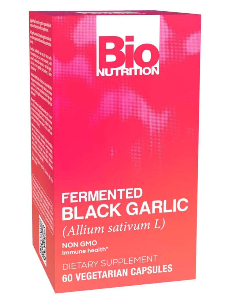 Bio Nutrition Fermented Black Garlic - 60 קפסולות צמחוניות Pack של 1