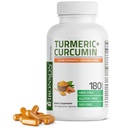 Bronson Turmeric Curcumin תוספת כוח - תמיכה אנטי-חמצן, משותף ו Digestion עם BioPerine, Non-GMO, 180 קפסולות צמחוניות