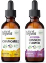 Wild & Organic Chamomile Tincture 2 fl oz & Passionflower Tincture 2