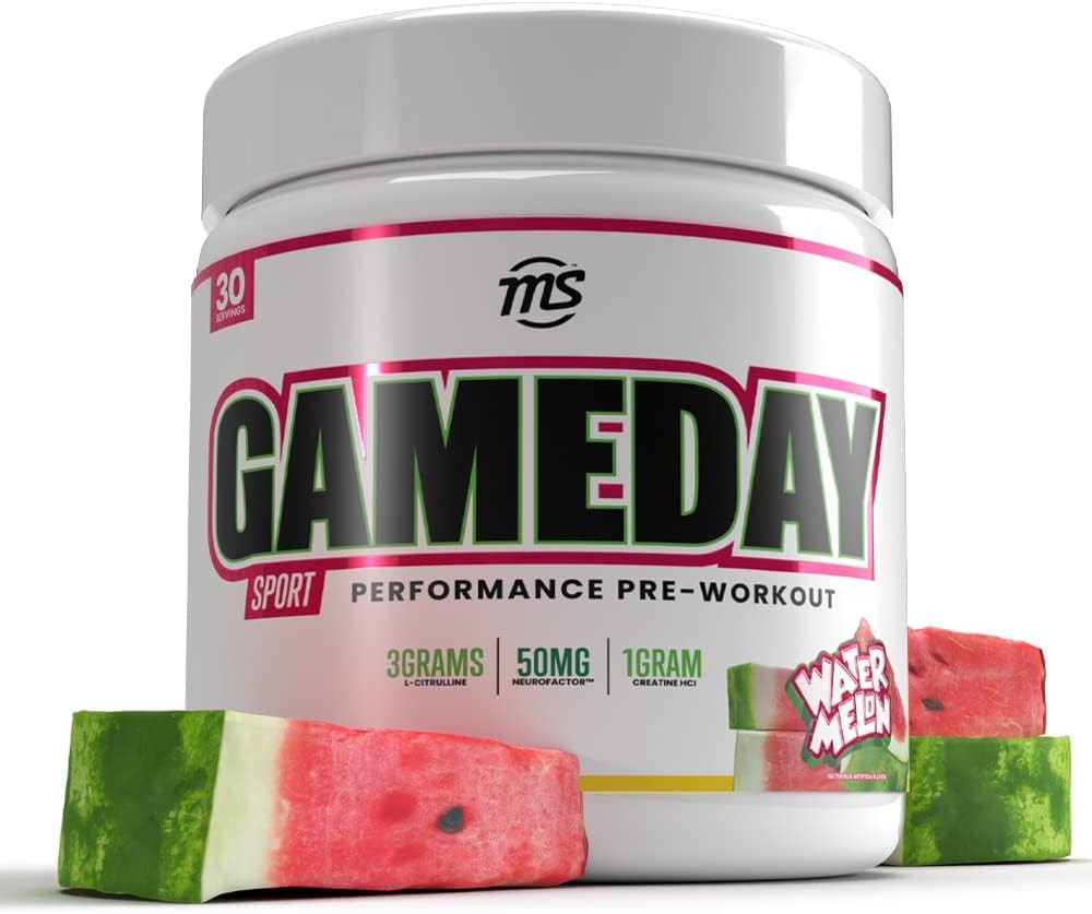 יום משחק ספורט אדם - ספורט טרום עבודהout, Watermelon Flavored Energy Drink with Natural Caffeine, 330g, 30 ימים אספקה
