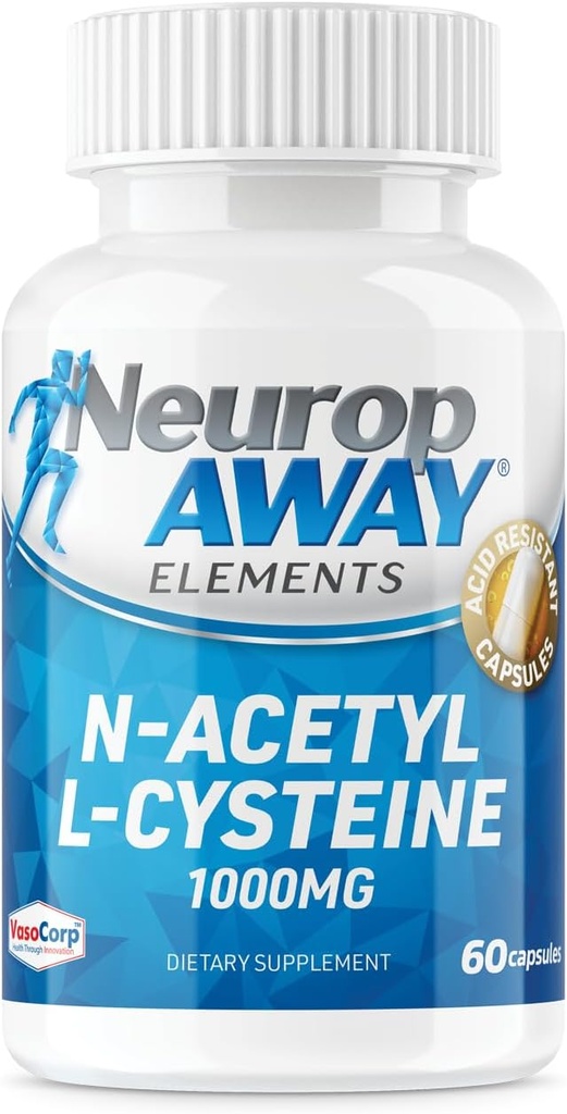 NeuropA Always Elements N-Acetyl L-Cysteine 1000mg 60ct עם קפסולות (60 1000 מ"ג פרבק)