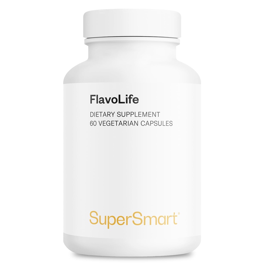 Supersmart FlavoLife (Flavonoid Complex Supplement) - עם Luteolin, Myricetin, Fisetin, Rutin, Quercetin, EGCG, Apigenin, Hesperidin | Non-GMO & Gluten Free - 60 קפסולות צמחוניות