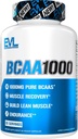 BCAAs Amino Acids תוספת עבור גברים - EVL 2:1 1 5g קפסולות עבור פוסט עבודה התאוששות שריר Lean עבור גברים - BCAA1000 סניף שרשרת Amino Acids תזונהal תוספי - 30 לשרתים