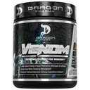 DRAGON PHARMA Venom Extreme Potency Pre-Workout, לייזר Sharp Focus + אנרגיה, Intense Performance, Ingredients for Enhanced Veodilation & Endurance (שרתים, דרקון לבן)