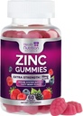 תוספת של 50 מ"ג מסטיקנים - Max Power Skin Health & Immune Support Gummy, טבעוני, non-GMO & Gluten חינם - Best Zinc Pro Antioxidant & Bone Health Chewable Tasty Berry Flavor - 60 מסטיקנים