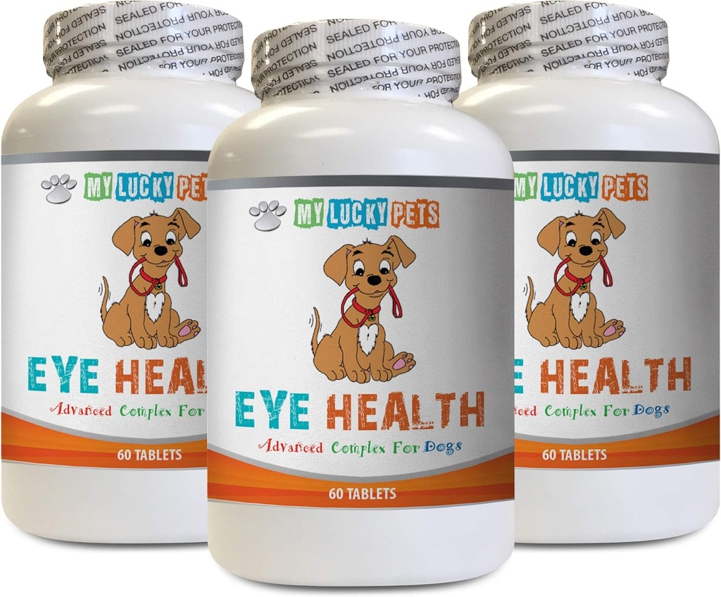 כלב Immune Boost - כלב עין בריאות - פורמולה מתקדמת - יתרונות חזון - תמיכה כספית - ויטמין D לכלבים - 3 בקבוקים (180 טיפולים)