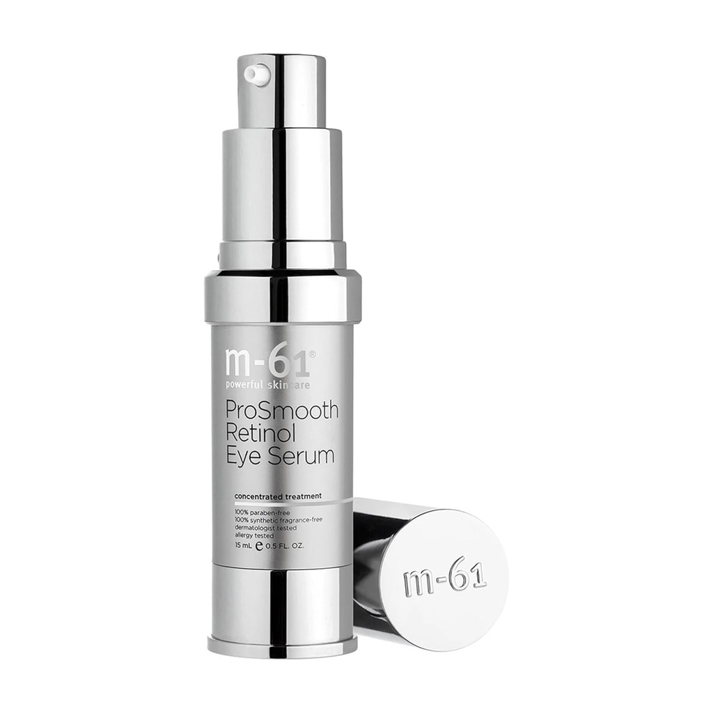 m-61 ProSmooth Retinol Eye Serum | 0.1% Non-Irritating Retinol Eye Serum עם ויטמין C, 0.5 Fl Oz