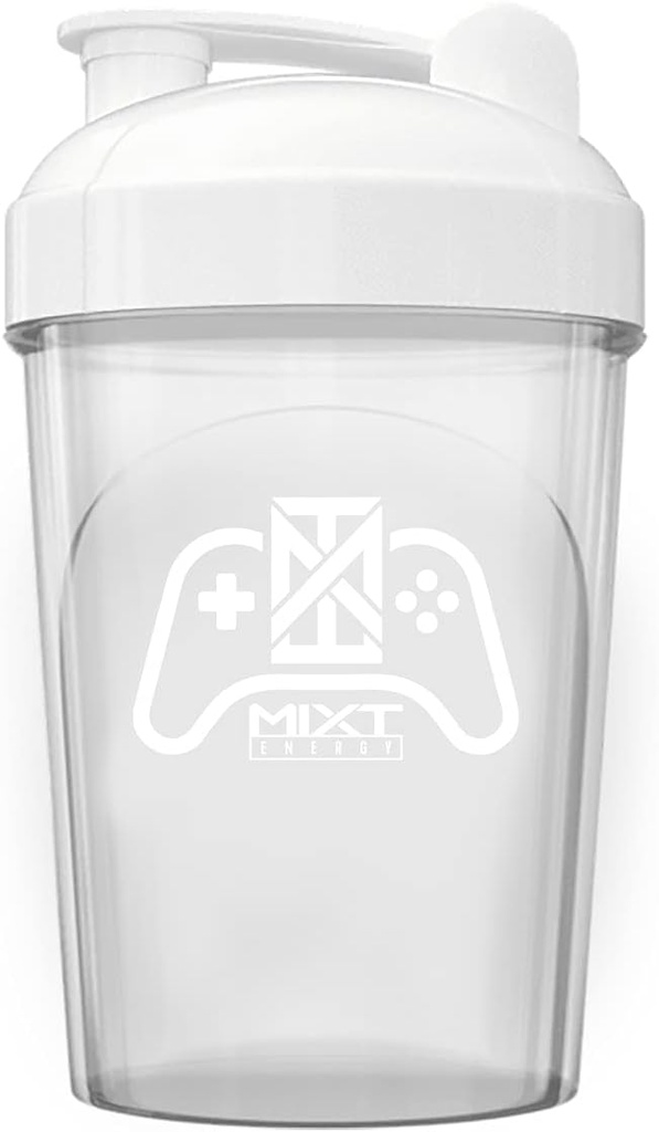 MIXT Energy Shakerבק, 16 oz. Shaker Bottle, BPA Free & Lid Mixing Technology (16 oz, Game Controller)