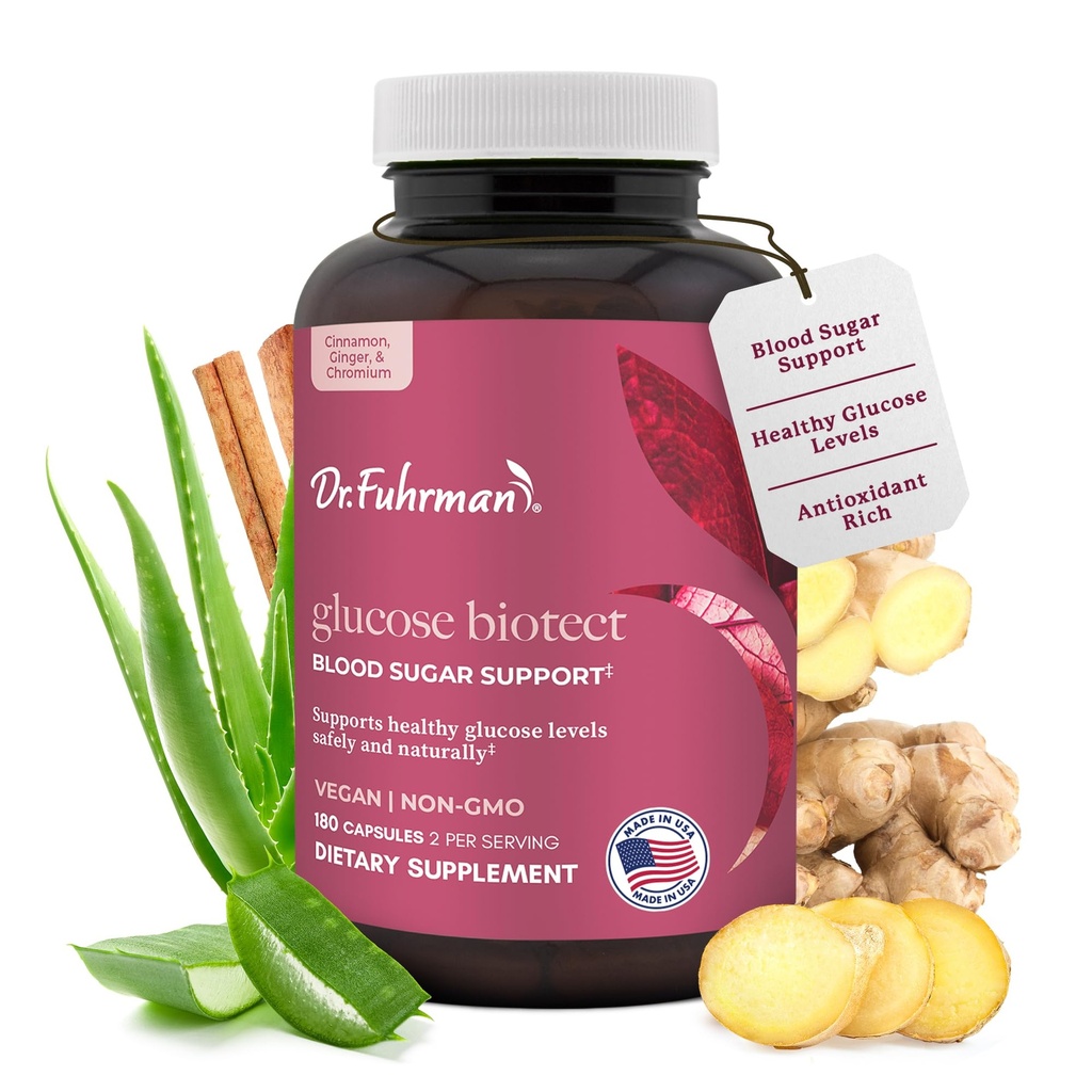 Dr. Fuhrman Glucose Biotect Natural Blood Sugar Support 180 קפסולות