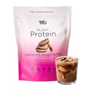 אבקת חלבון מבוססת צמחים, BCAA, EAA, 20g Vegan Brown Rice & Pea חלבון, 100 קלוריות, 27 ויטמינים, אין פלאבומים מלאכותיים 25 משרתים (Chocolate Peanut Butter)