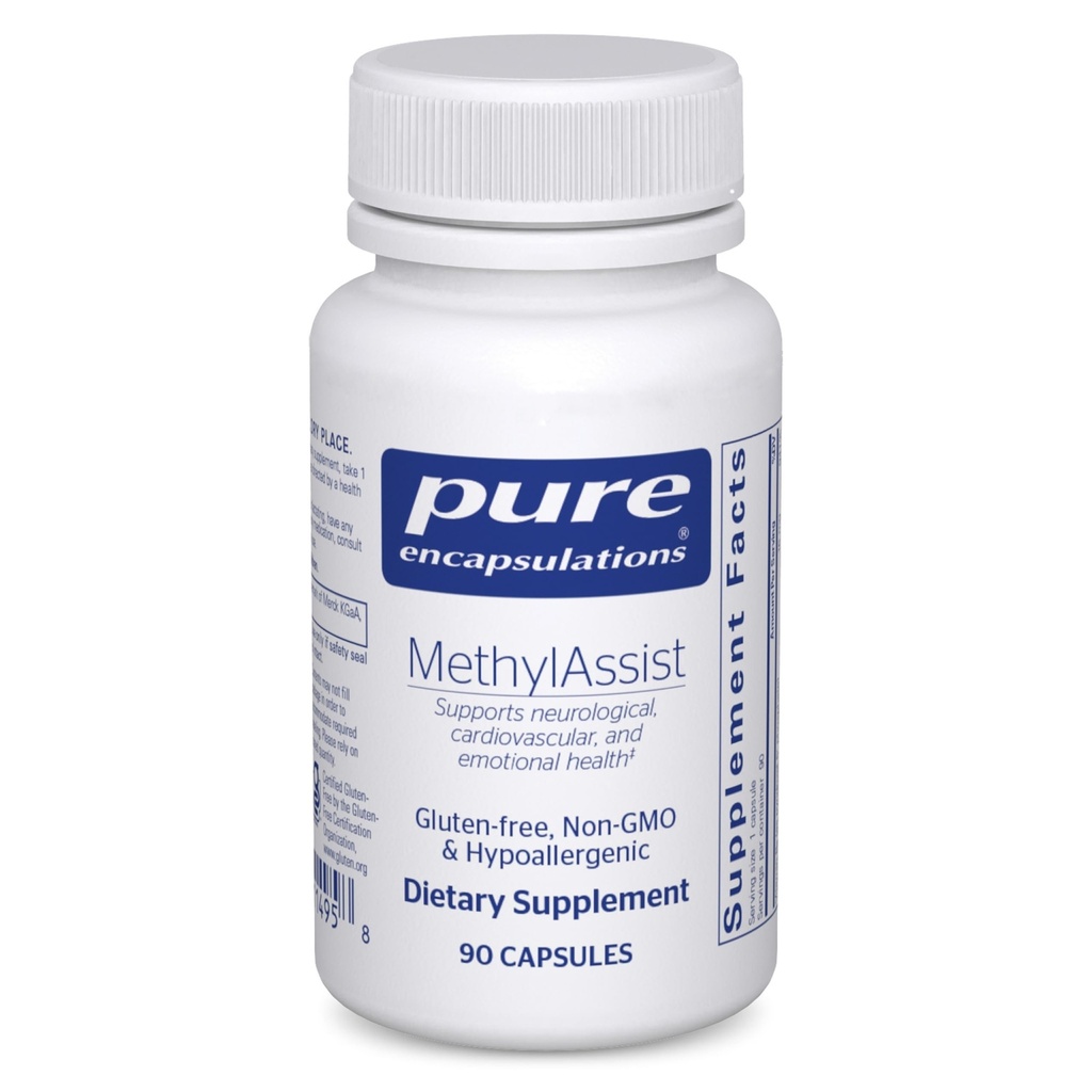 Pure Encapsulations MethylAssist 90 - B ויטמין Complex - Methylation Support * - בריאות הלב ומוח בריאות - non-GMO & Gluten חינם - 90 קפסולות