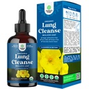 USDA אורגני מולליין טיפות עבור Lungs - Herbal Lung Detox & ניקויse עם Marshmallow Root Extract & Plantain Leaf for Respiratory Lung Health - מולליין Leaf Tincture טיפות עבור הנשימה תמיכה - 120 מ"ל