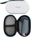 AGOZ Asthma Inhaler Medicine Travel Bag Case for Children and Adults - Protective Medical Pouch Holder Cover with Zipper Closure ו-Wristue