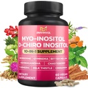 BMVINVOL Inositol תוסף - Myo-Inositol ו- D-Chiro Inositol אידיאלי 40:1 Ratio - Plus Berberine, Cinnamon, Ashwagandha + 5 יותר - 60 קפסולות