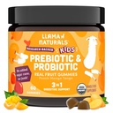 Llama Naturals ילדים פרוביוטיקה עם Prebiotic סיבים, טבעוני, אורגני Prebiotics ו Probiotics for Gut Health Support, טומל ריאל פירות חניכיים ויטמין, לא תוספת סוכר Cane, Peach מנגו, 60 Ct
