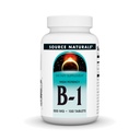 מקור טבעי ויטמין B-1 Thiamin 500 מ"ג, 100% טהור - 100 טבליות