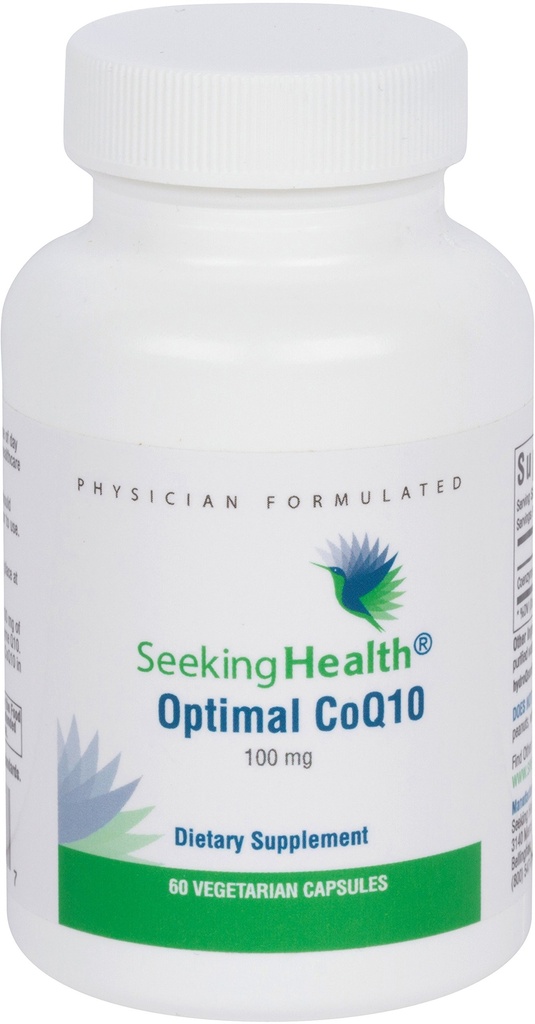 מחפש בריאות Optimal CoQ10, 100 מ"ג Coenzyme Q10 תוספת, Antioxidant, תומך ייצור אנרגיה ובריאות הלב, Vegetarian (60 קפסולות)
