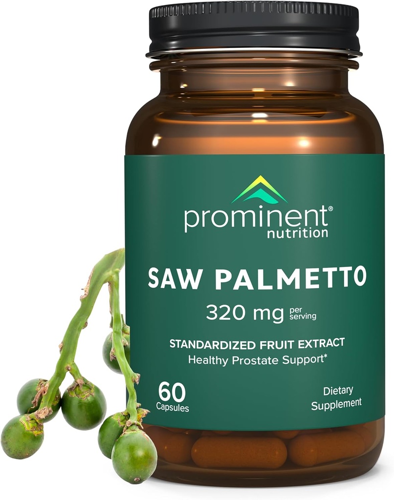 תזונה בולטת Saw Palmetto תוסף, תמיכה טכנית בריאה ראתה את פאלטו עבור גברים, תוספת לבריאות שתן, 160 מ"ג, 30 יום אספקה